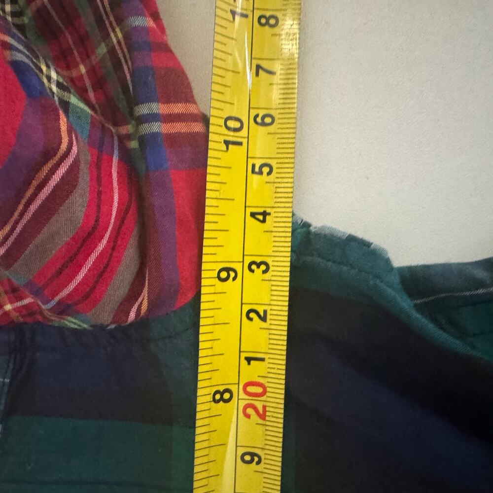 Ralph Lauren Girls Red Tartan Plaid Dress Size 12 Months Patchwork Holiday - Picture 7 of 8